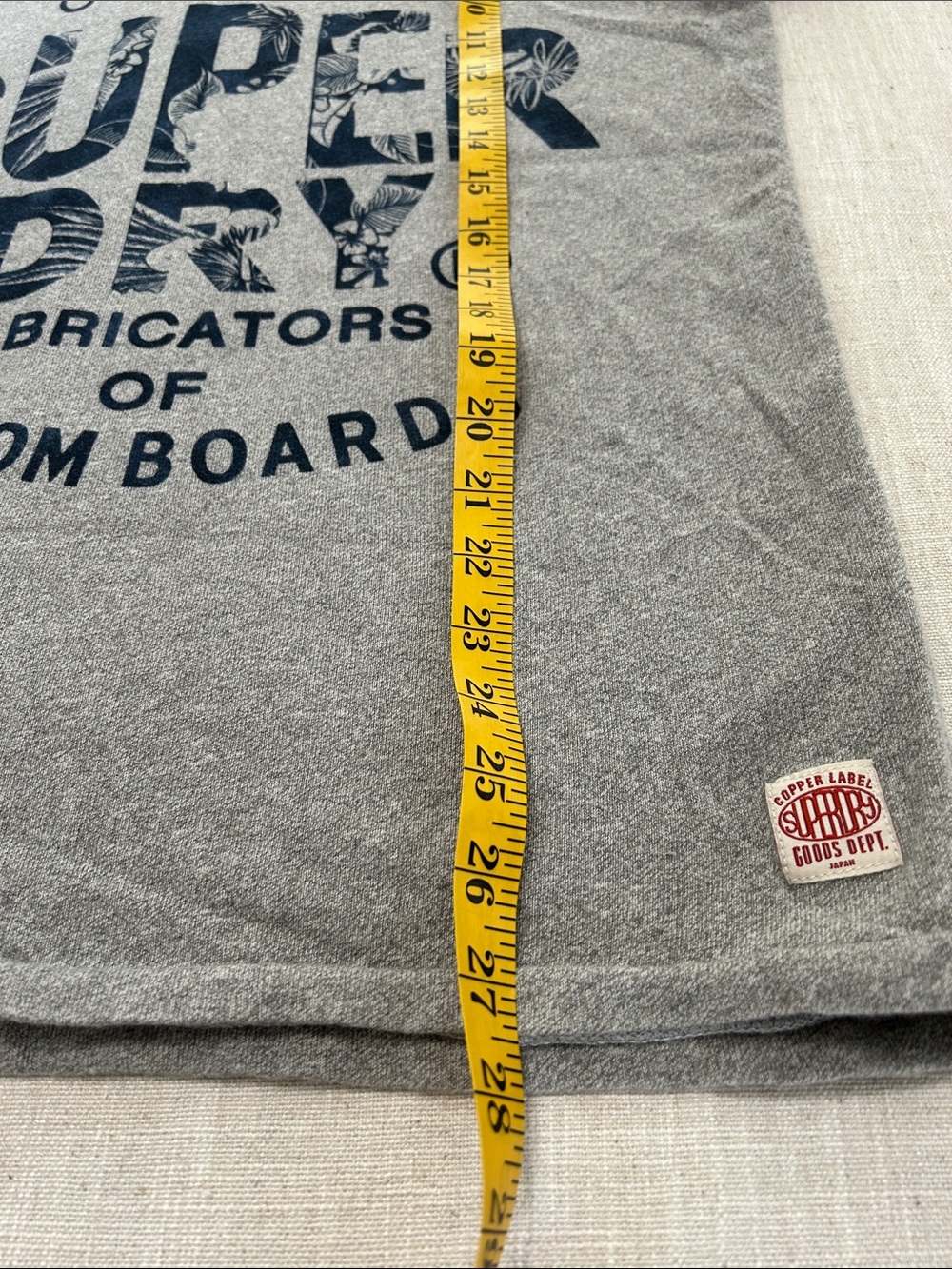 Superdry Copper Beach Men's Tee Large Gray Casual Cotton Surf Graphic T-Shirt - Picture 7 of 13